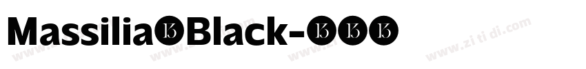 Massilia Black字体转换